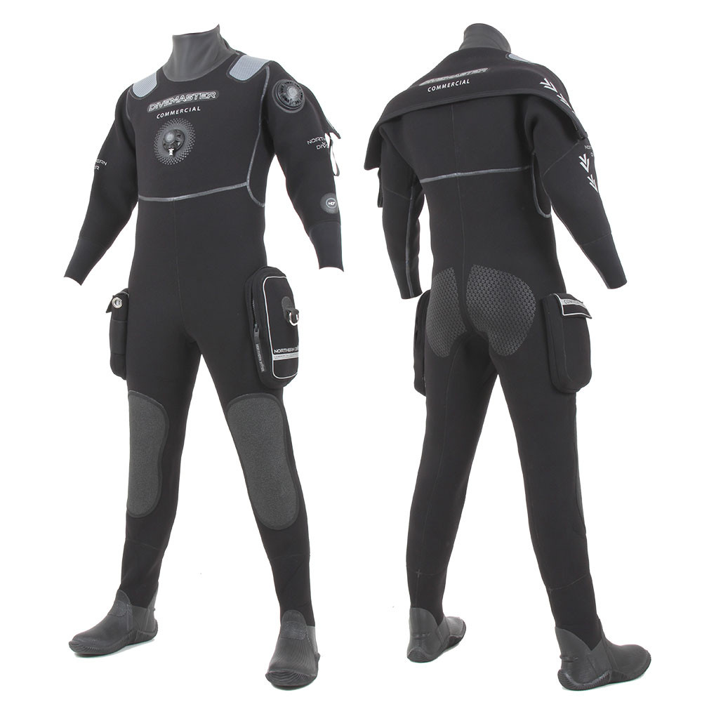 Неопреновый сухой гидрокостюм Divemaster Commercial Grade 5,5 мм для дайвинга