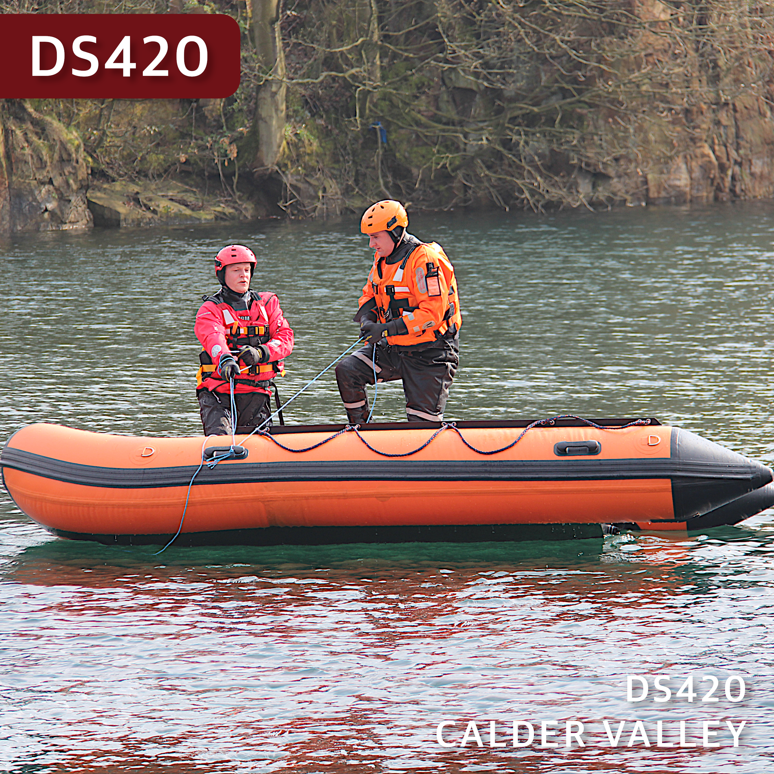 Надувные коммерческие лодки DS420 с алюминиевым полом